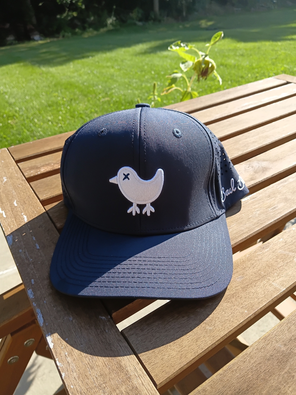 Bad Birdie Navy Blue Mens Adjustable Breatheable Trucker Hat Cap